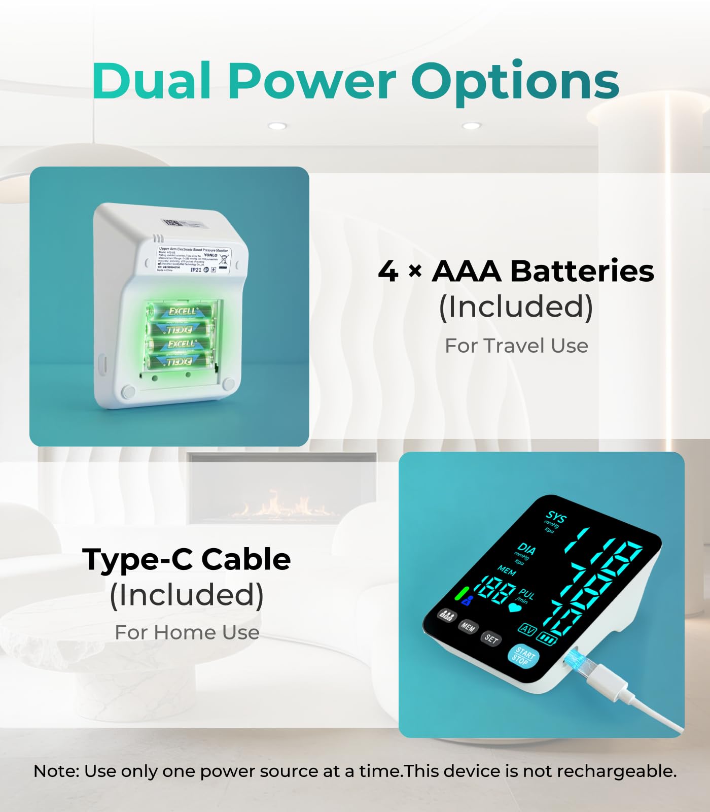 YONLO simple Start button speeds readings in about 35 seconds