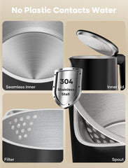 Yoochu kettle interior uses 304 stainless steel for pure water.