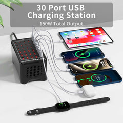 Yoodarmx 150W charging station top view highlighting compact design