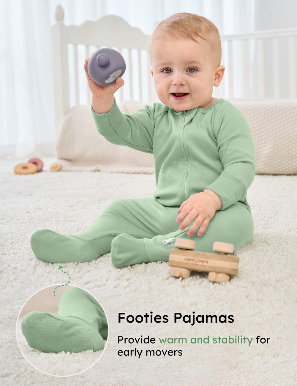 Yoofoss organic cotton fabric offers breathability and lasting softness.