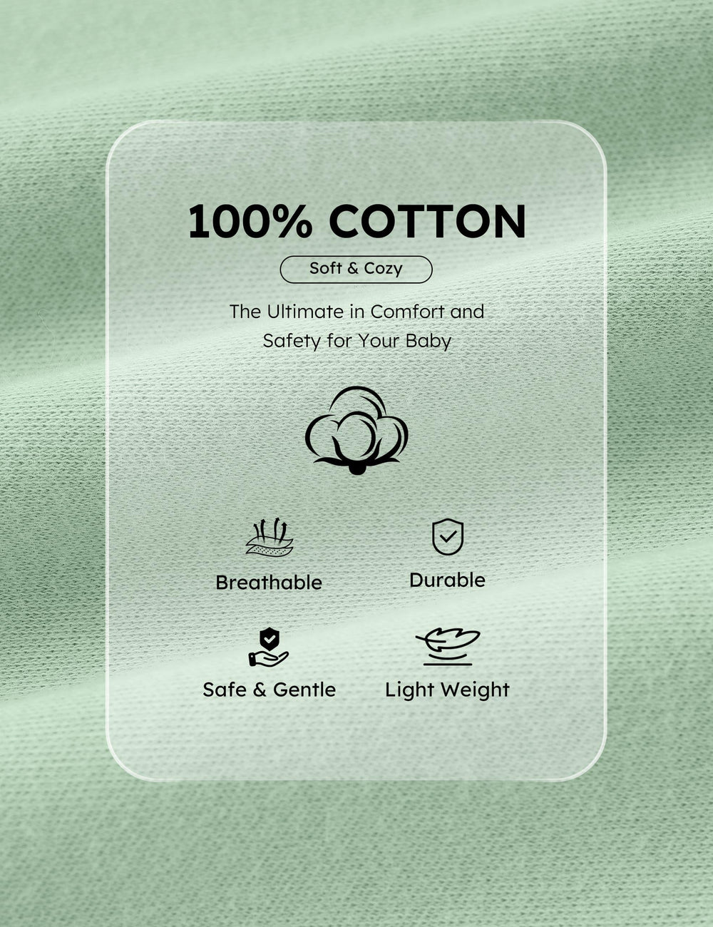 Yoofoss sleepers are machine-washable, retaining softness wash after wash.