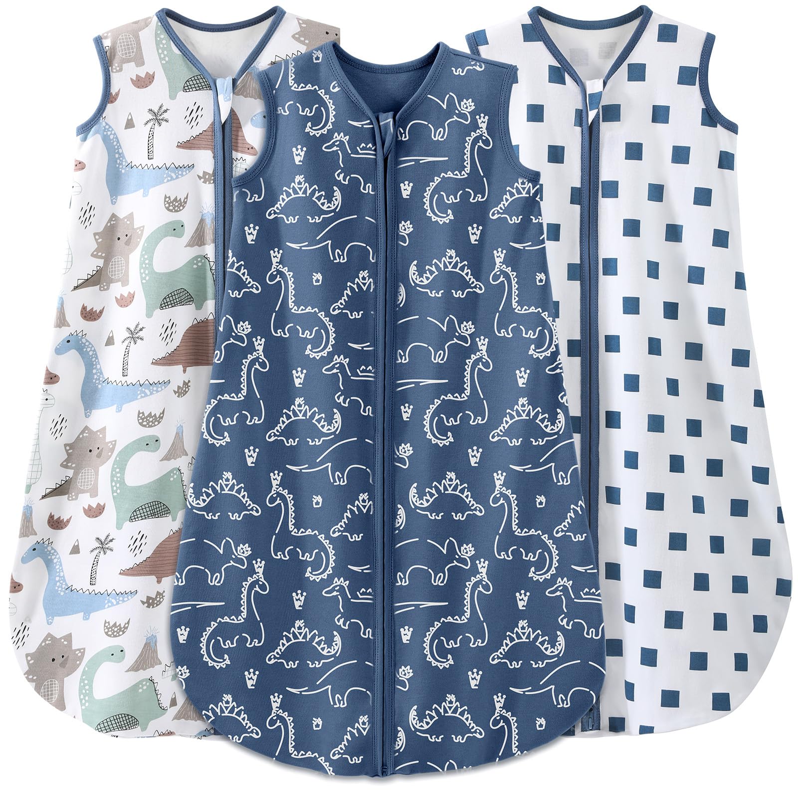 Yoofoss baby sleep sack organic cotton close-up showing soft fabric for sensitive skin