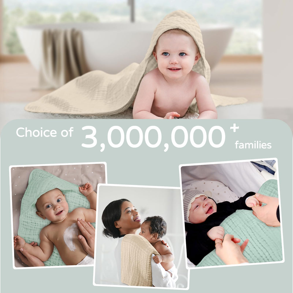 Yoofoss baby towel gift set; thoughtful unisex present for new parents.