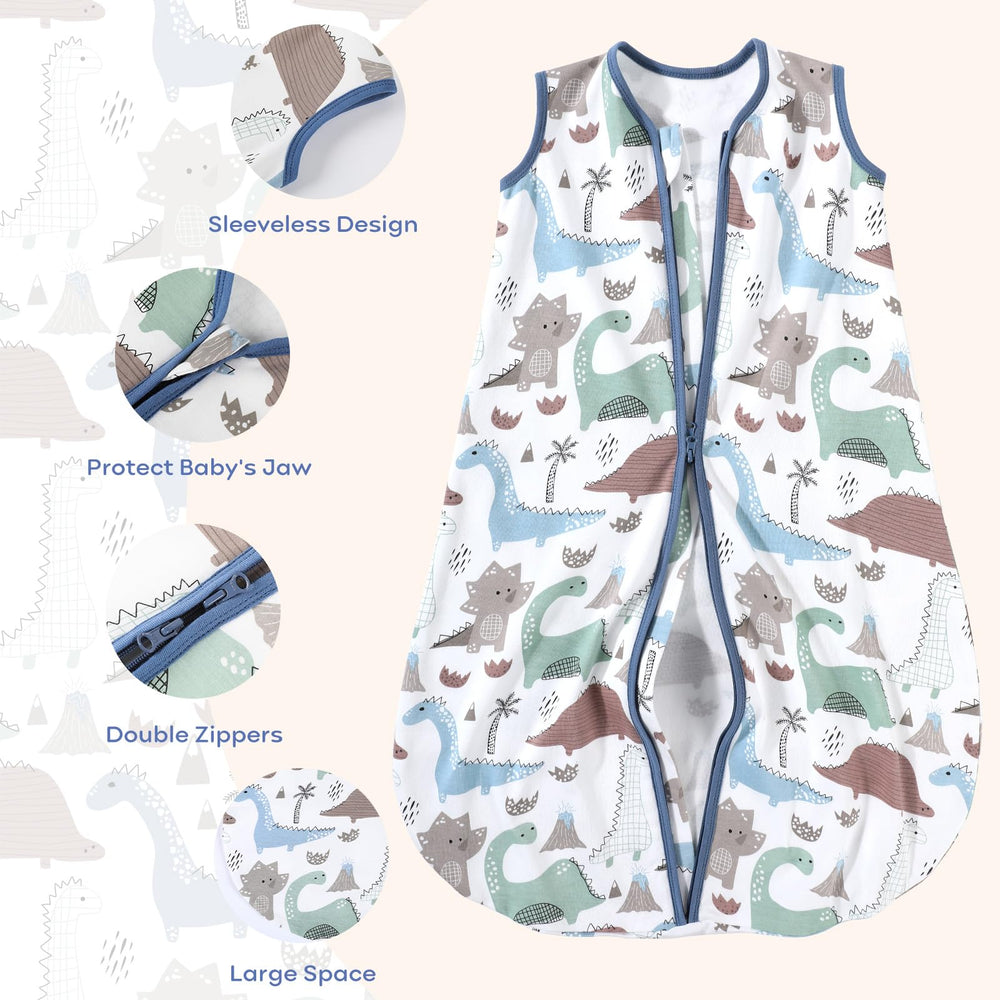 Yoofoss three-pack sleep sacks in multiple colors for baby outfits