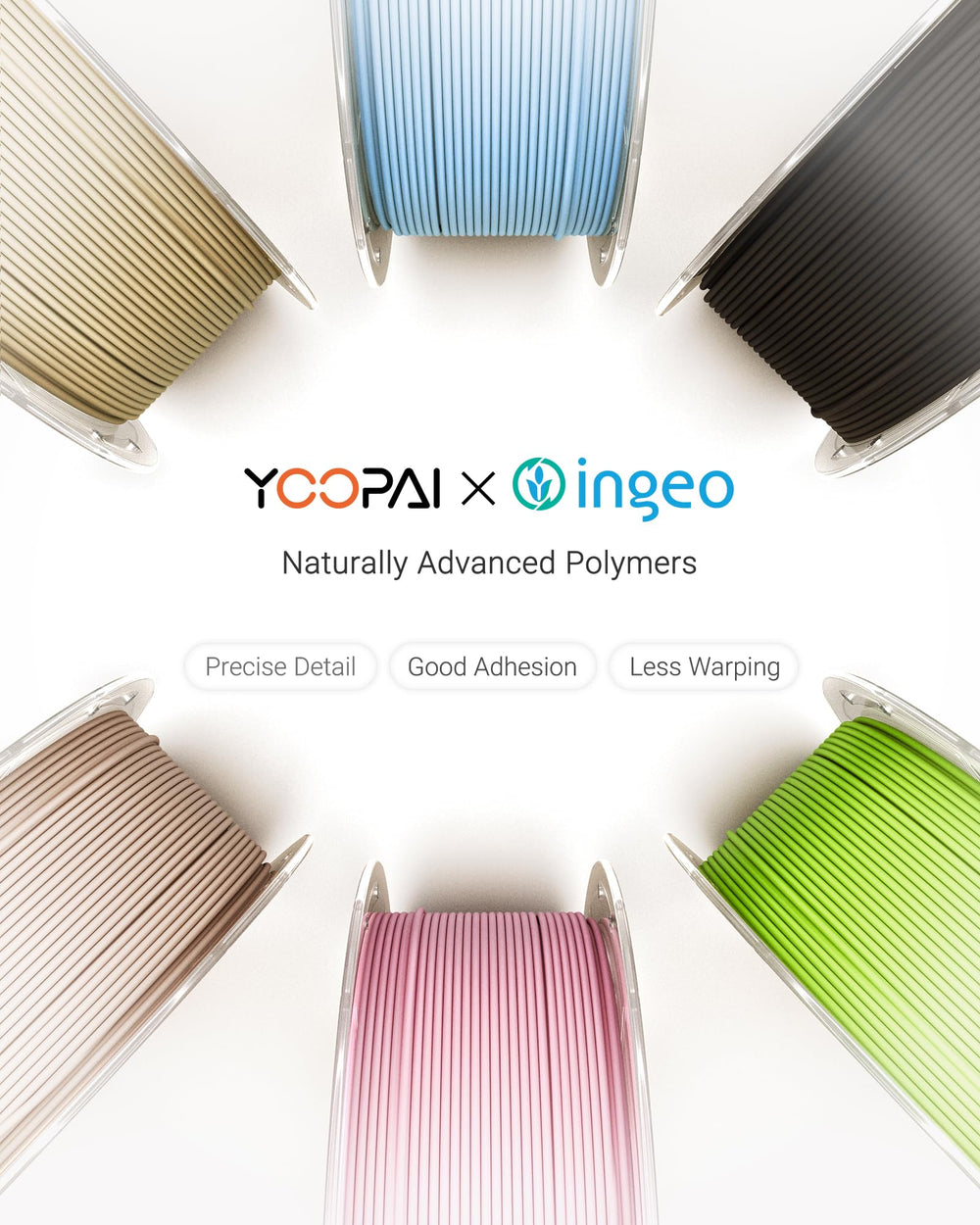 YOOPAI Desert Tan with reduced layer lines yields cleaner architectural prints.