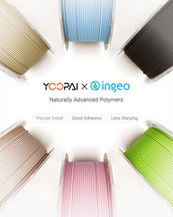 YOOPAI Desert Tan with reduced layer lines yields cleaner architectural prints.