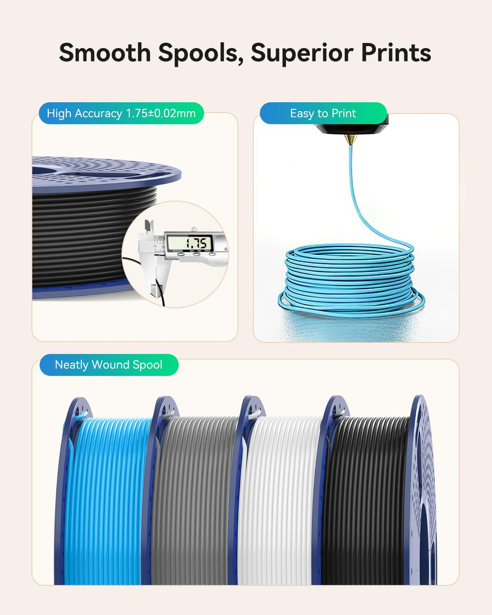 YOOPAI SUNLU PLA+ 2.0 nozzle and bed temperature guidance