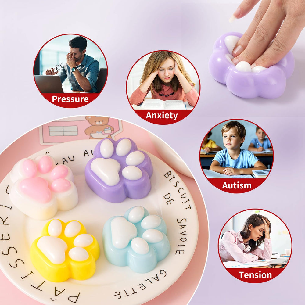 Yooshi Taba cat paw squishy kawaii design for kids and collectors