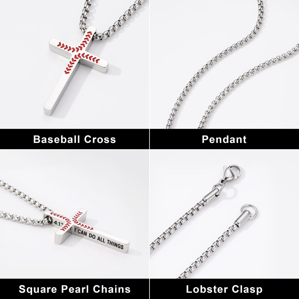 Yoosteel 22-inch chain length shown for comfortable fit.