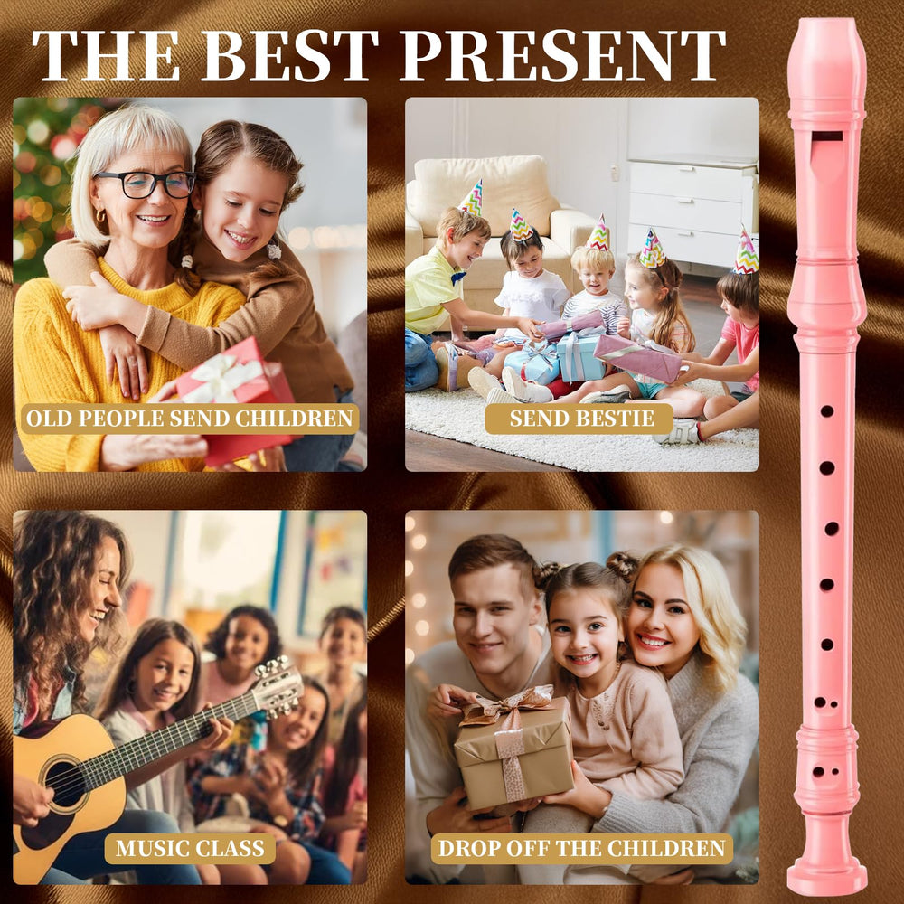Yop-yes Durable pink soprano recorder for regular practice