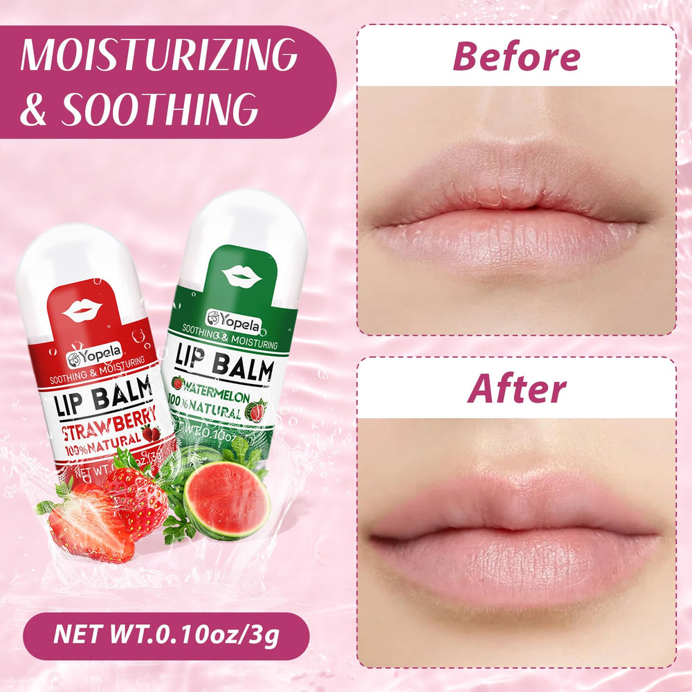 Yopela mini lip balm coconut for nourishing lips after sun exposure