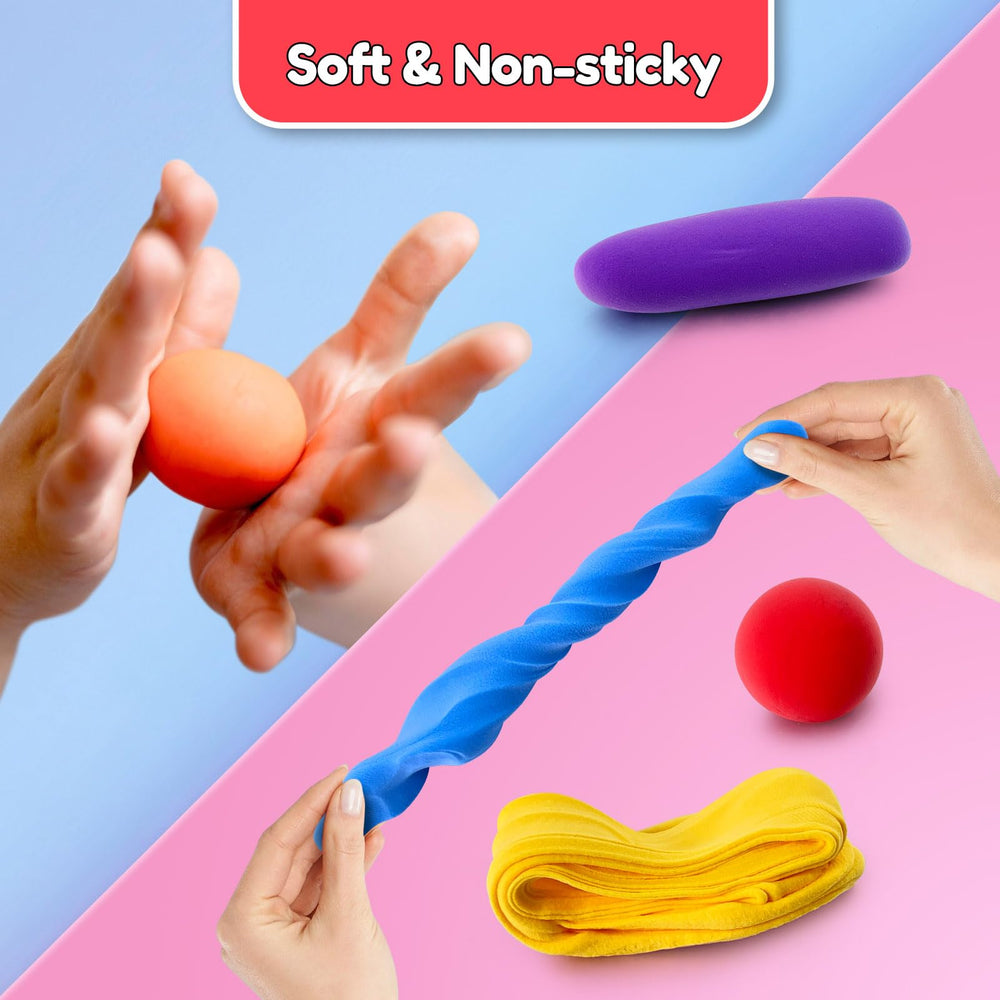 YOPINSAND clay set with shaping tools for kids' creative projects and mess-free crafting.