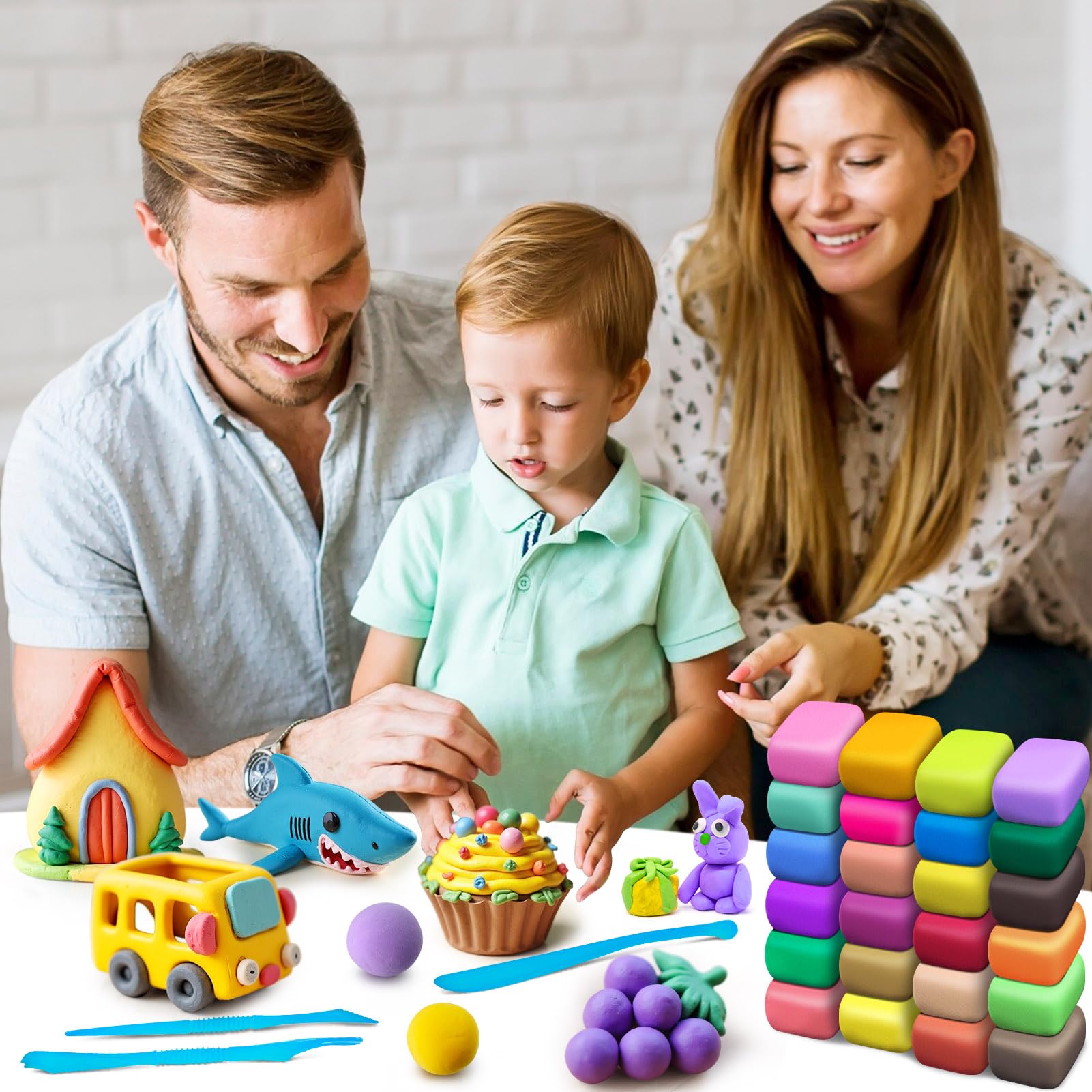 YOPINSAND colorful clay kit encourages imaginative play and hands-on learning for kids.