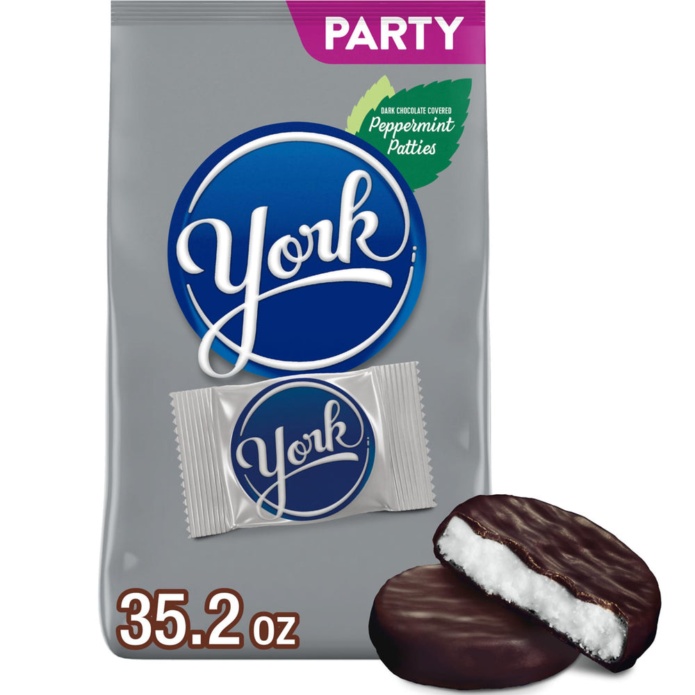 York dark chocolate peppermint patties bulk party pack ready for sharing at events