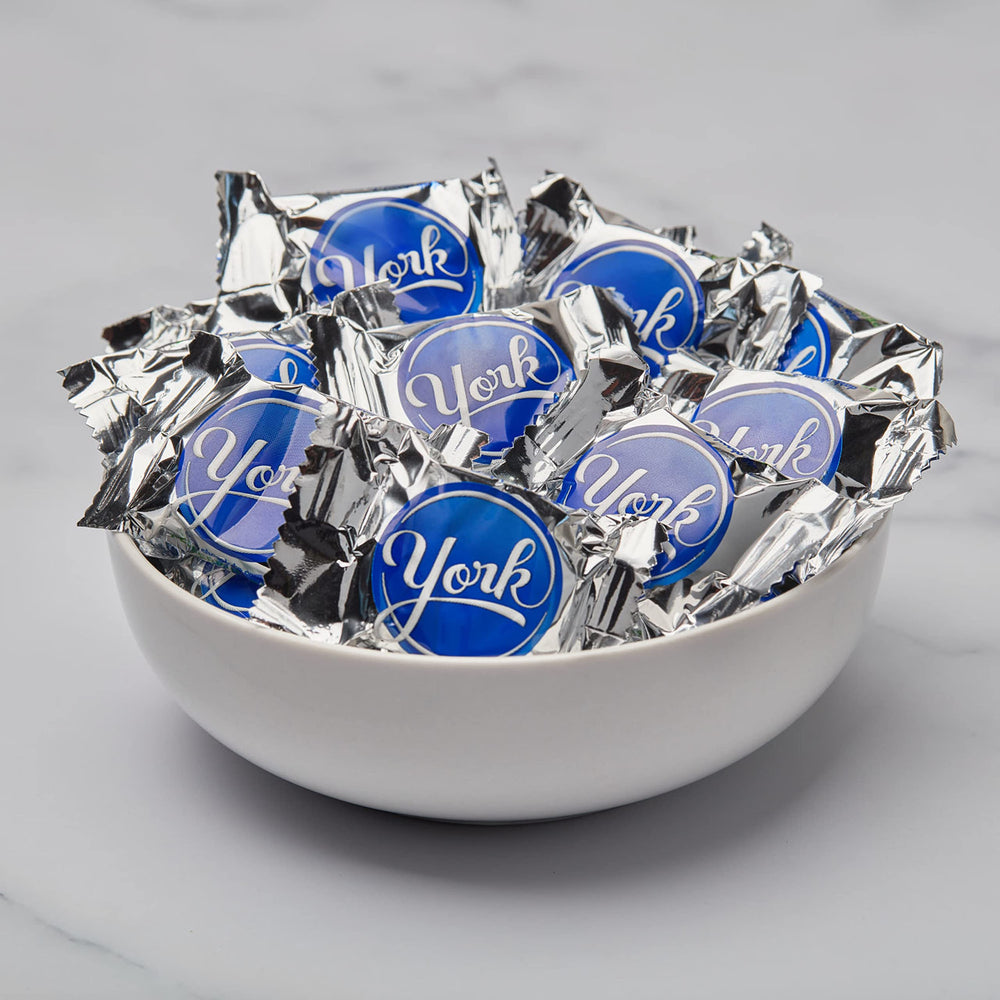 York peppermint patties in a gift bowl for celebrations