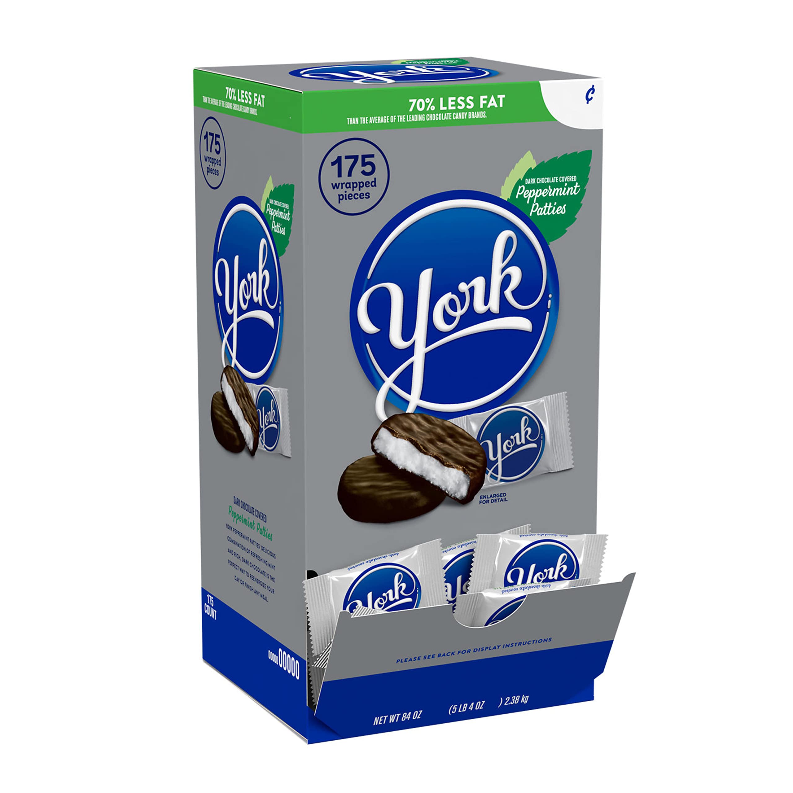 York peppermint patties individually wrapped for grab-and-go snacking