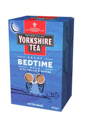 Yorkshire Tea Bedtime Brew tea bags in a box, ideal for a cosy, milk-forward evening ritual