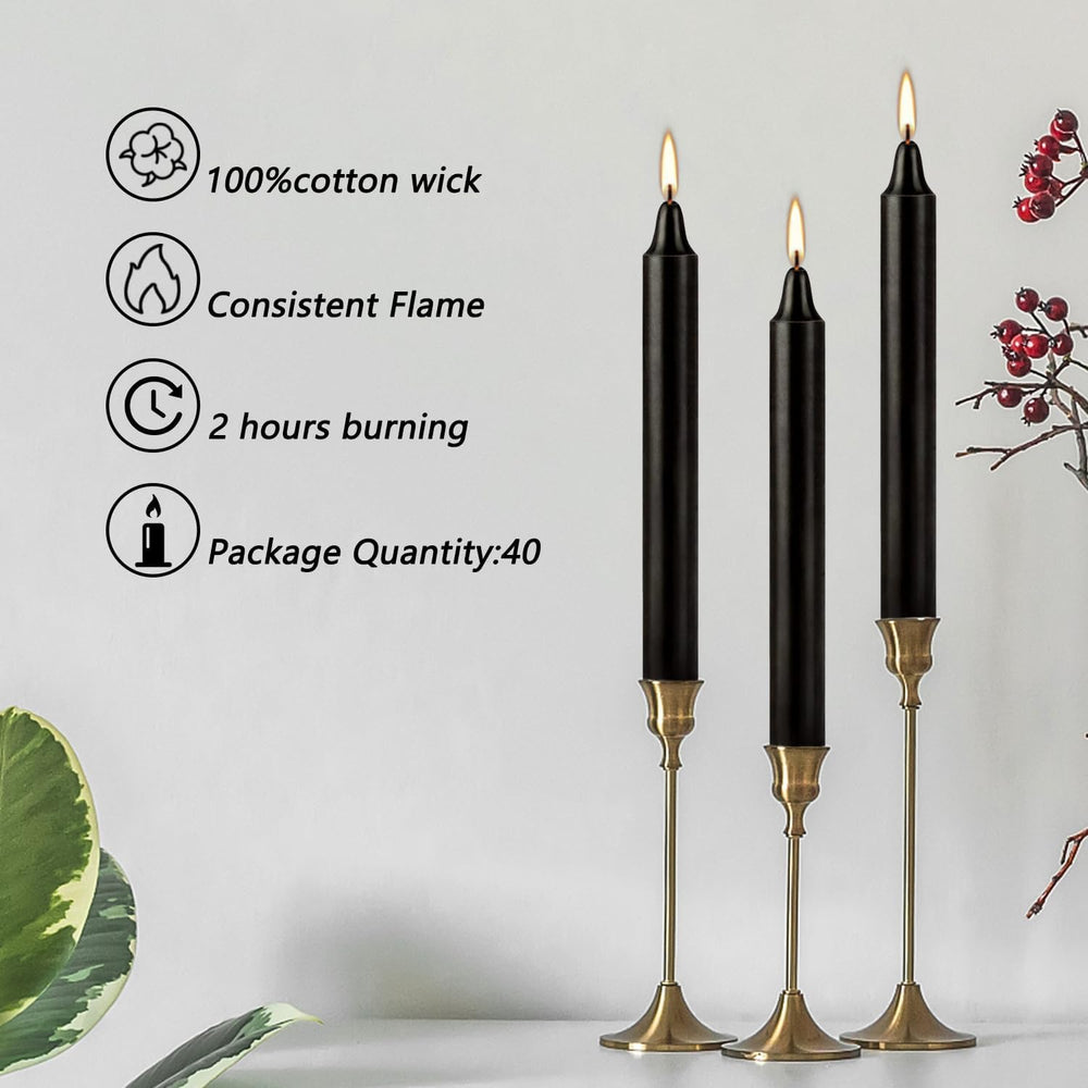 YOROXRG black candles accent dining room decor