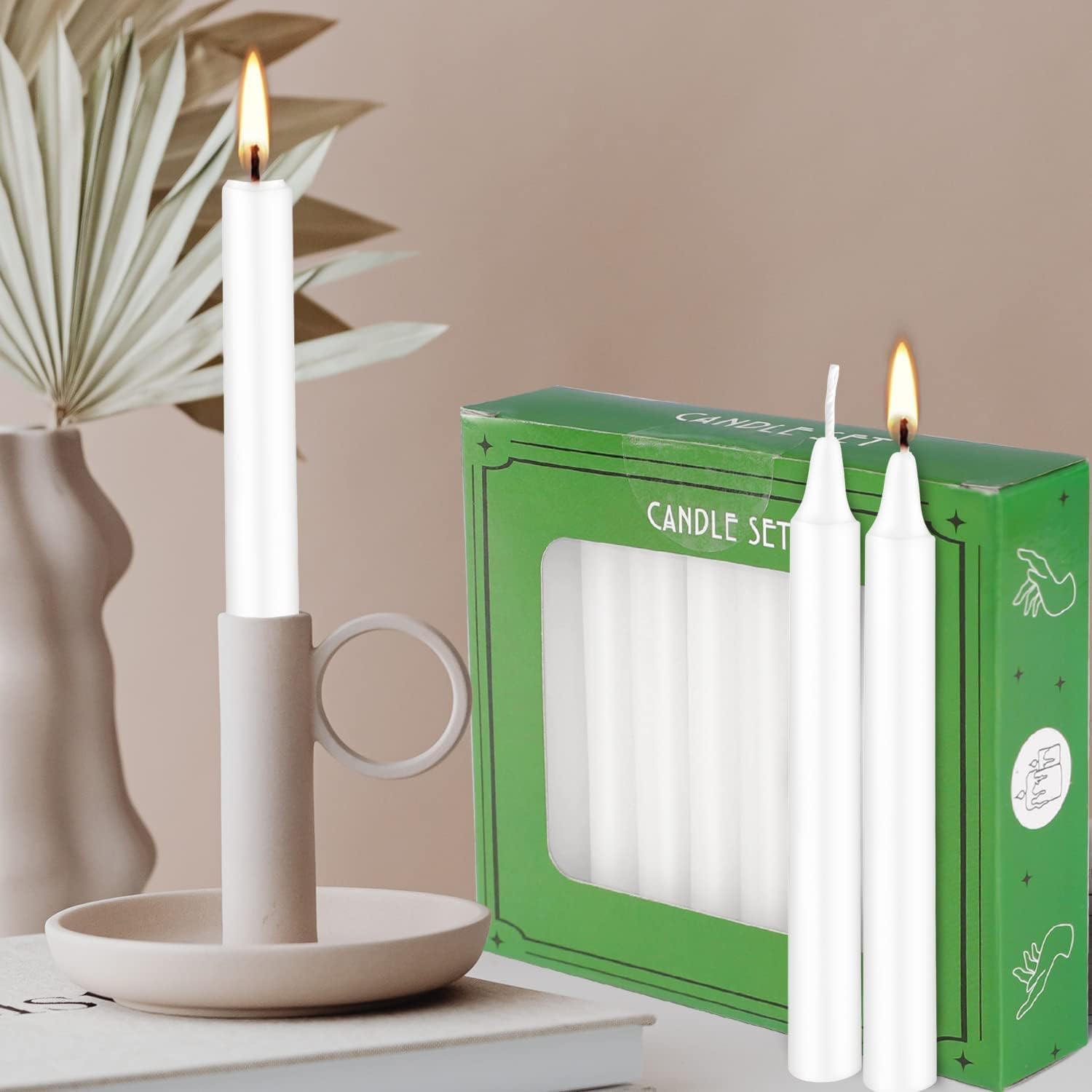 YOROXRG dripless 4 inch candle burns upright with minimal wax run