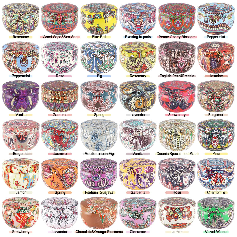 YOROXRG gardenia travel tin candle for floral ambiance