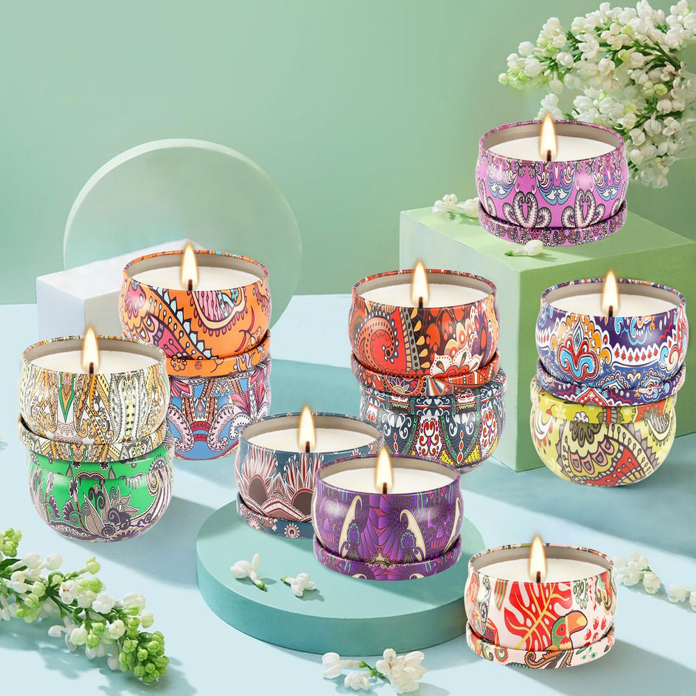 YOROXRG spring travel tin candle for bright, fresh notes