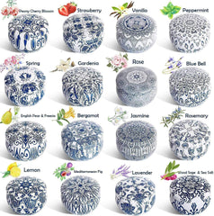 YOROXRG Travel Tin Jar 2.5oz candles ideal for on-the-go aromatics.