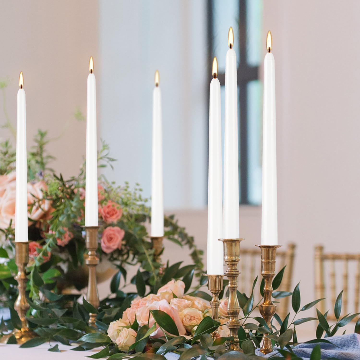 YOROXRG unscented smokeless candles with dripless pour, ideal for romantic dinners.