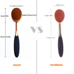 Yoseng Oval Brush with soft synthetic fibers for smooth, comfortable makeup.