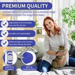 YOTANGO adjustable cat collar at 19 inches, fits a range of sizes.