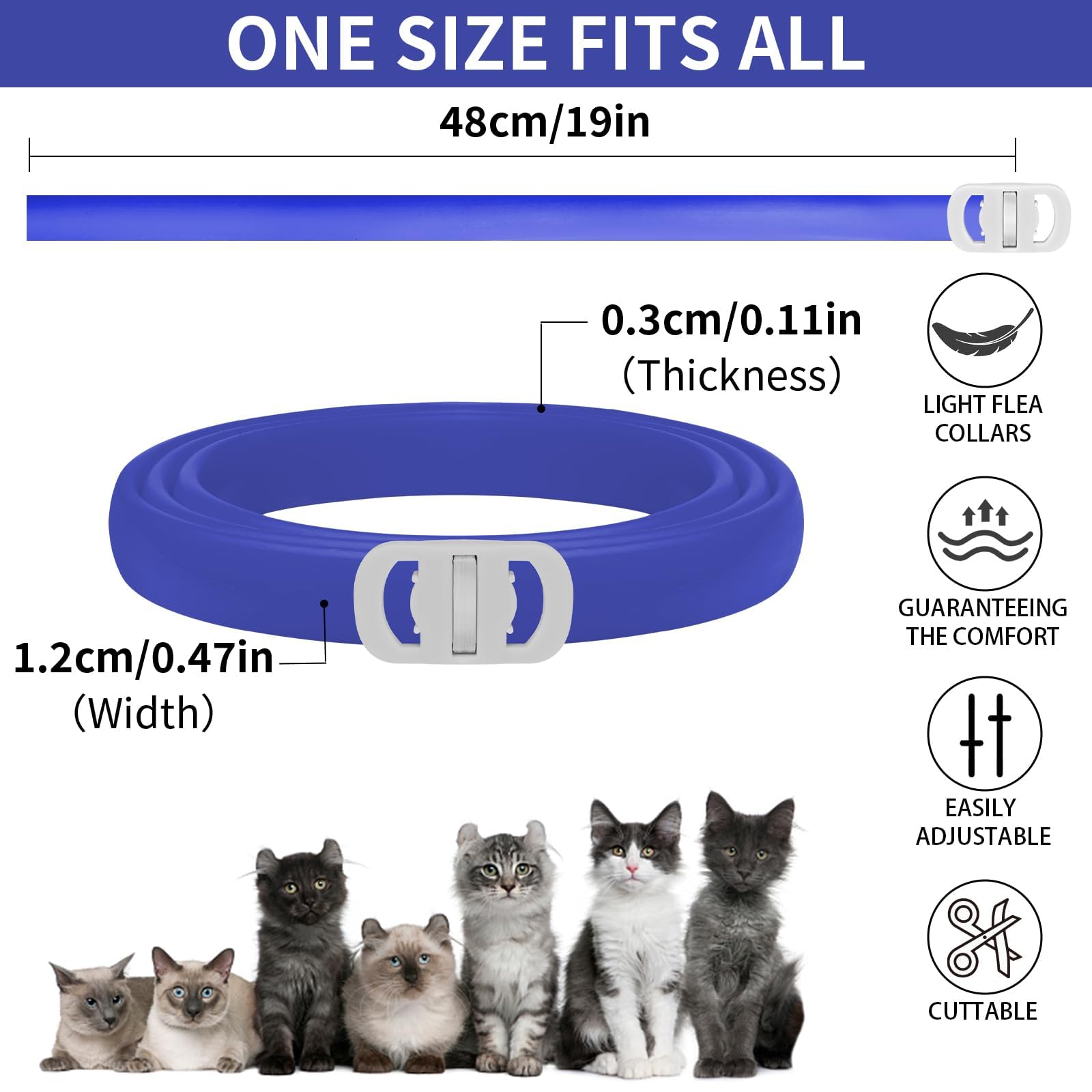 YOTANGO color options blue-pink collar adds style for daily wear.