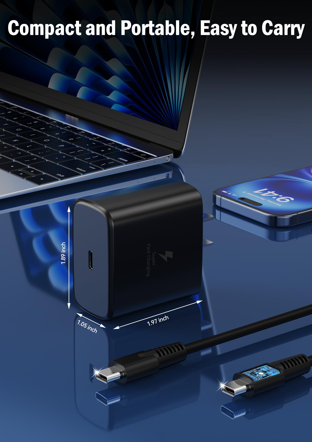Yotativ iPhone 17/16 compatibility enables fast power on the go.