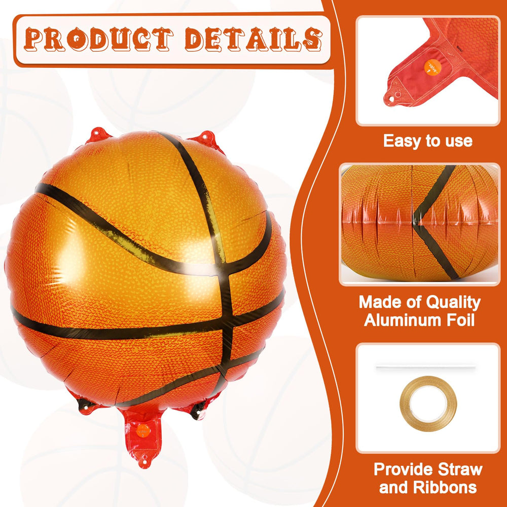 YOTHORN basketball-balloon inflation straw included for quick setup