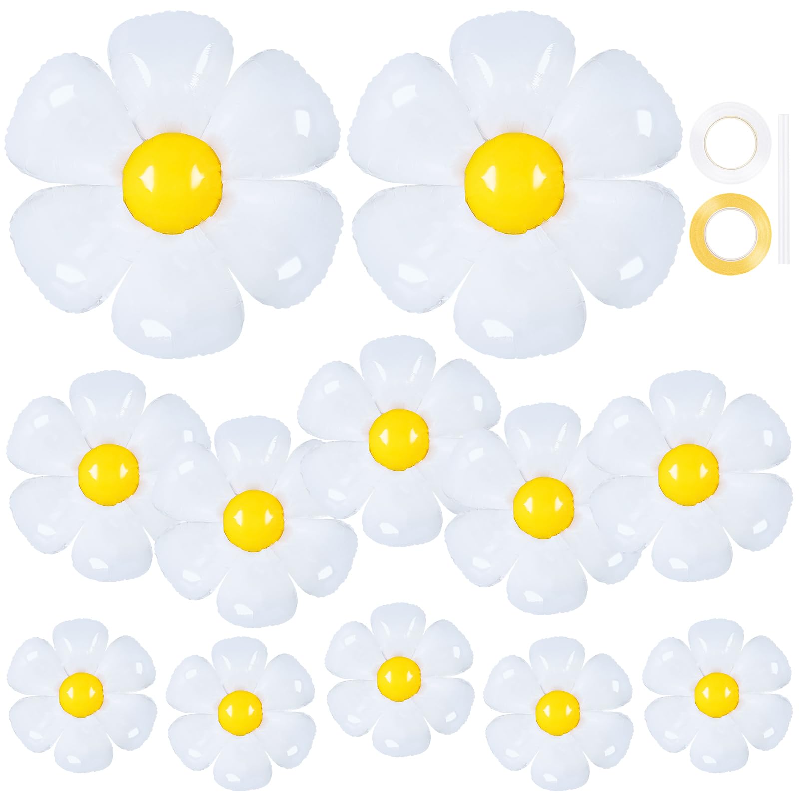 YOTHORN large 43 inch daisy balloon for dramatic boho wedding decor
