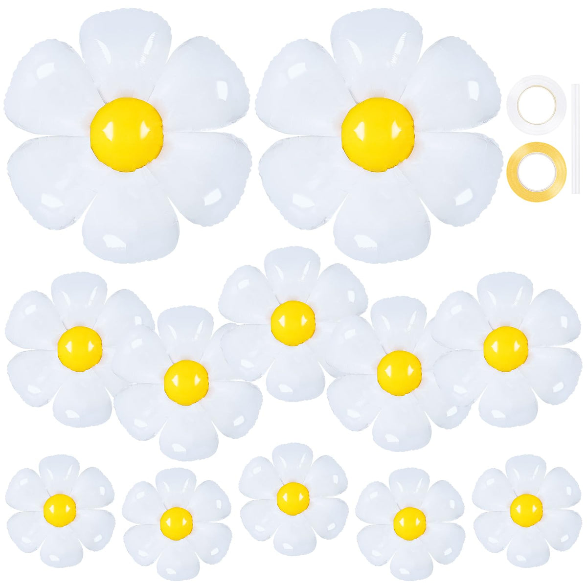YOTHORN large 43 inch daisy balloon for dramatic boho wedding decor