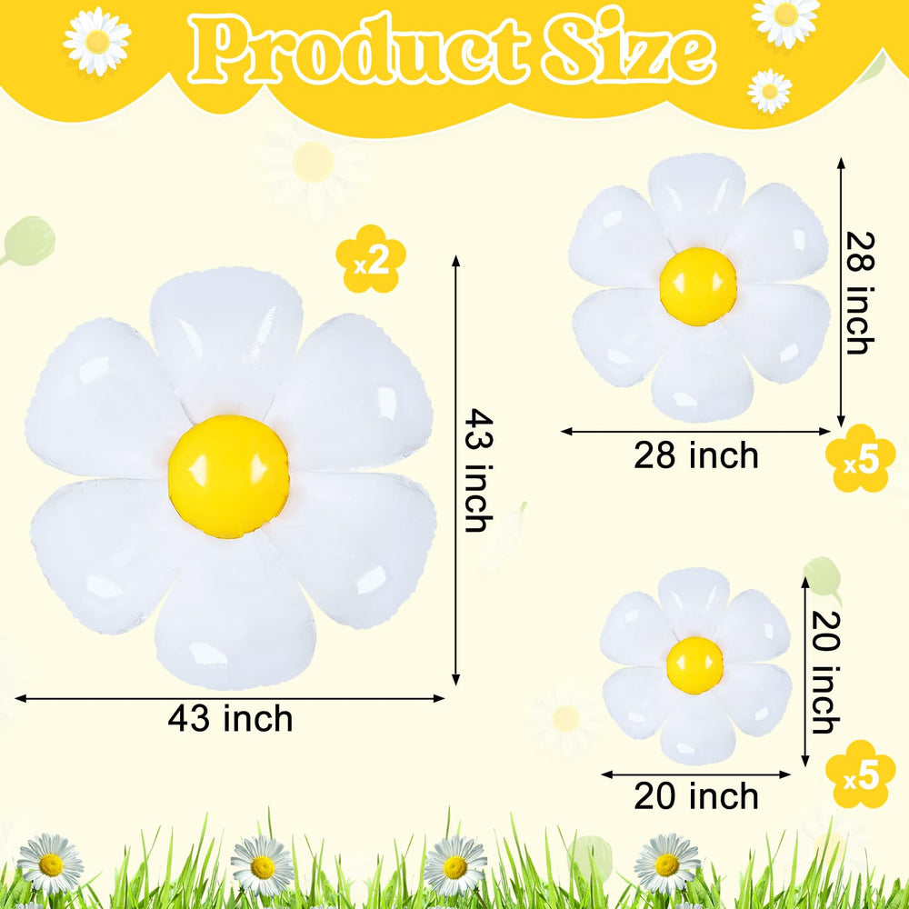 YOTHORN 28 inch daisy balloon adds vibrant centerpiece for celebrations