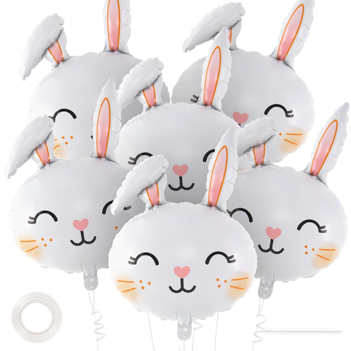 YOTHORN Easter rabbit balloon 30-inch giant foil, ideal as a festive centerpiece.