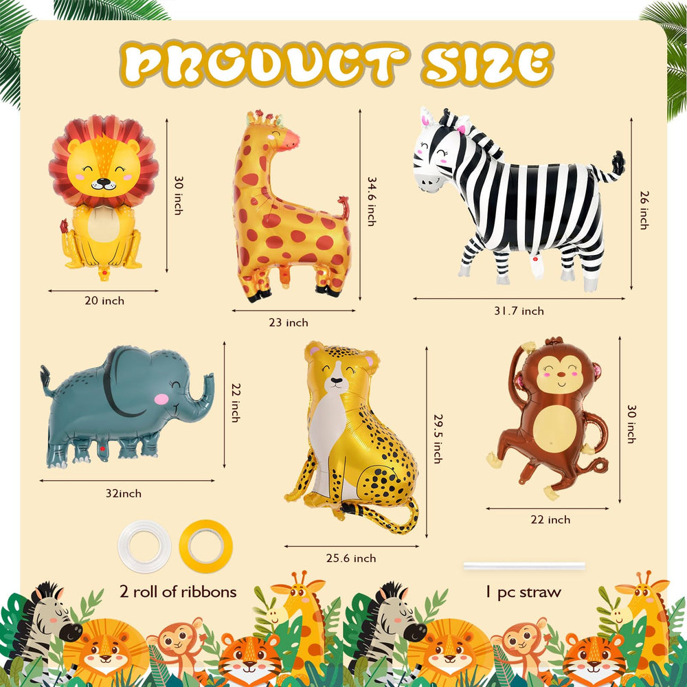 YOTHORN leopard foil balloon brings vivid safari flair to celebrations.