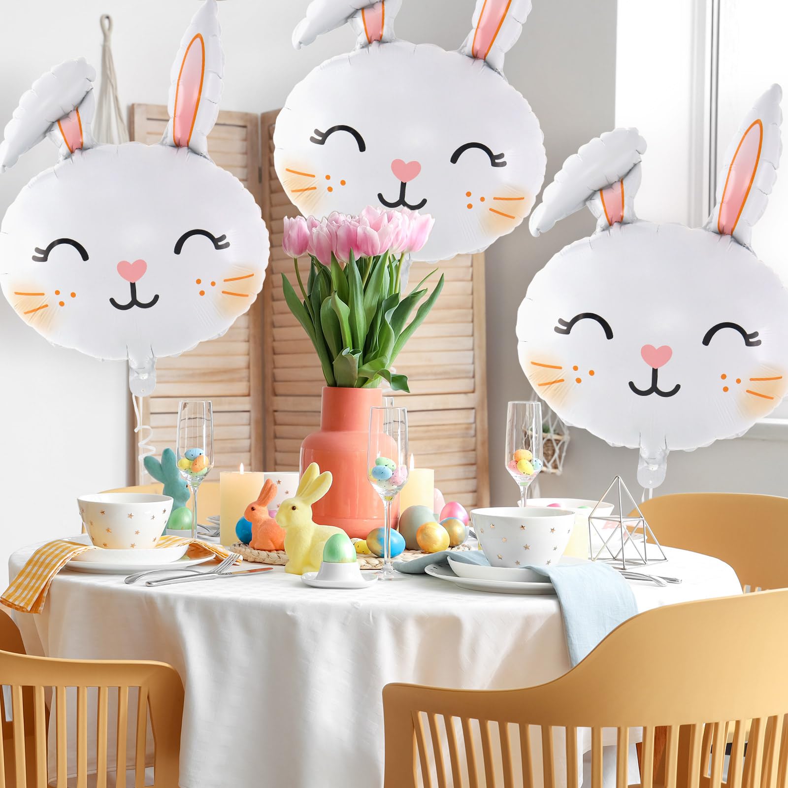 YOTHORN six-pack Easter balloons packaging shows ready-to-use party decorations.