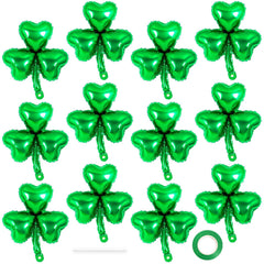 YOTHORN St Patrick's Day clover foil balloon, 18 inch adds festive shine to party decor.