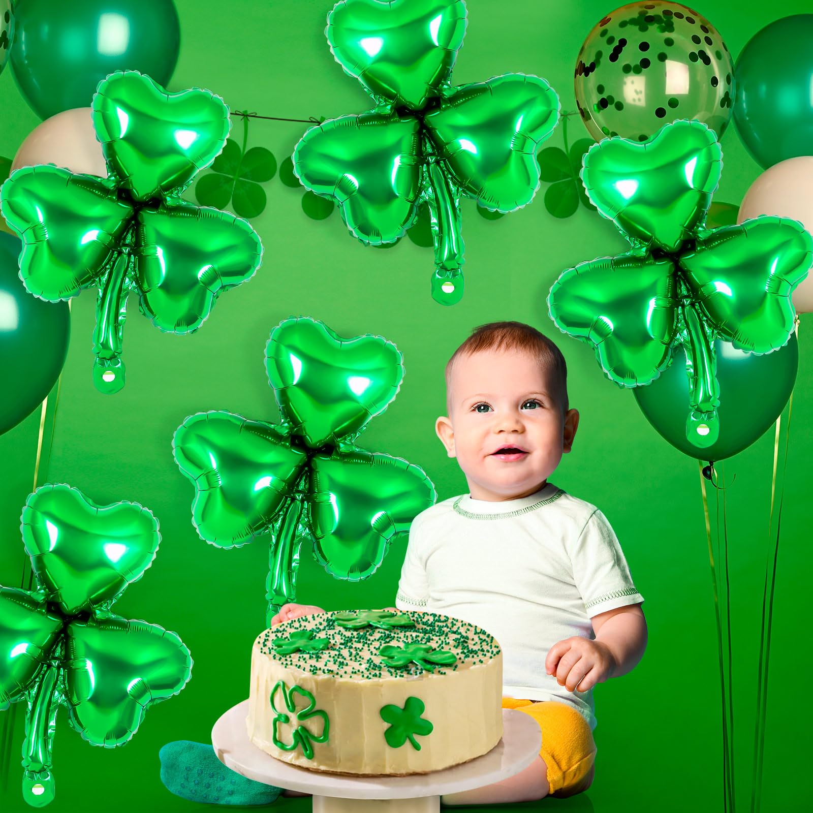 YOTHORN wedding or birthday party clover balloon foil 18in for elegant accents.
