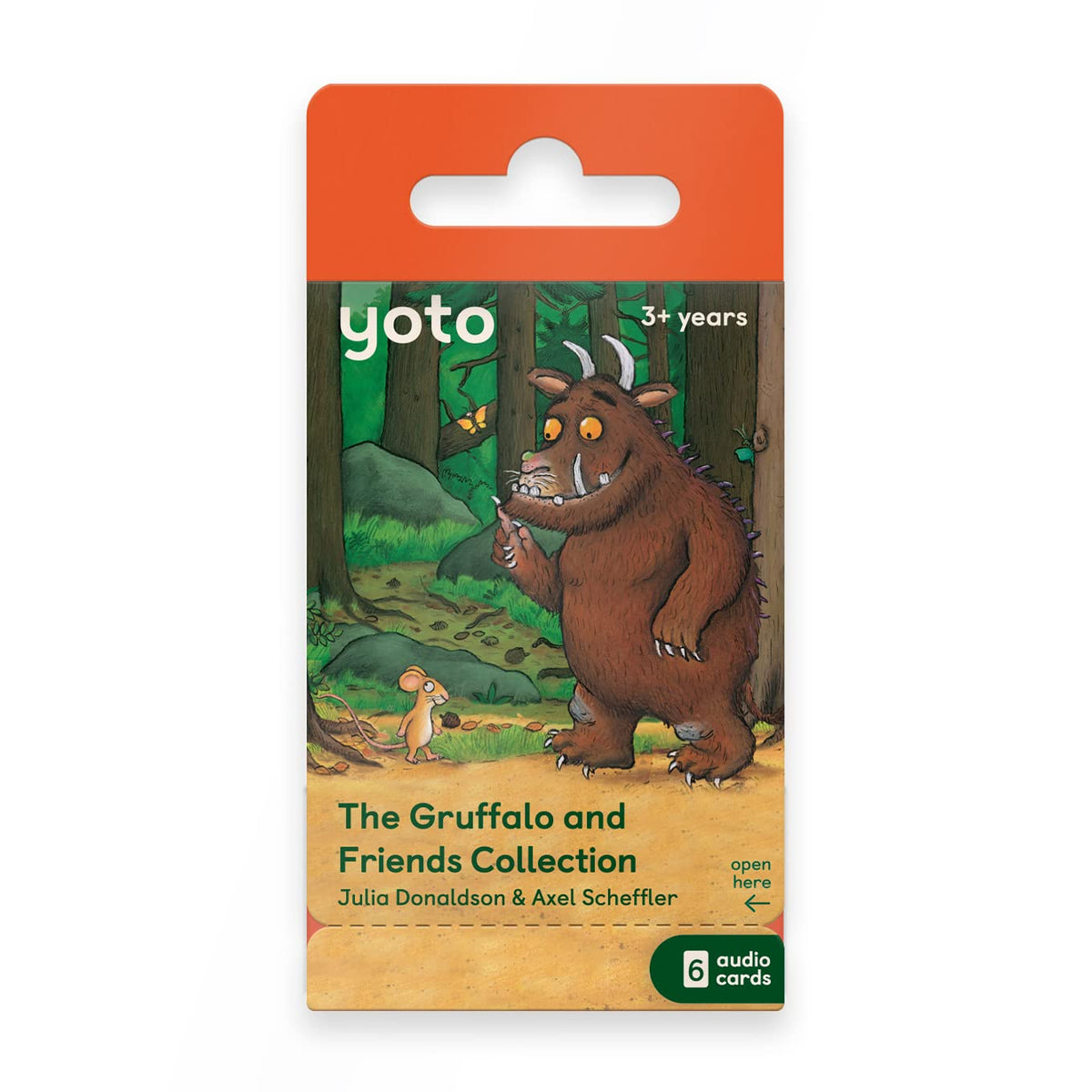 YOTO Gruffalo & Friends cards front view for easy bedtime listening.