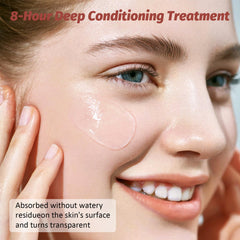 Applying mask before sleep to support overnight absorption