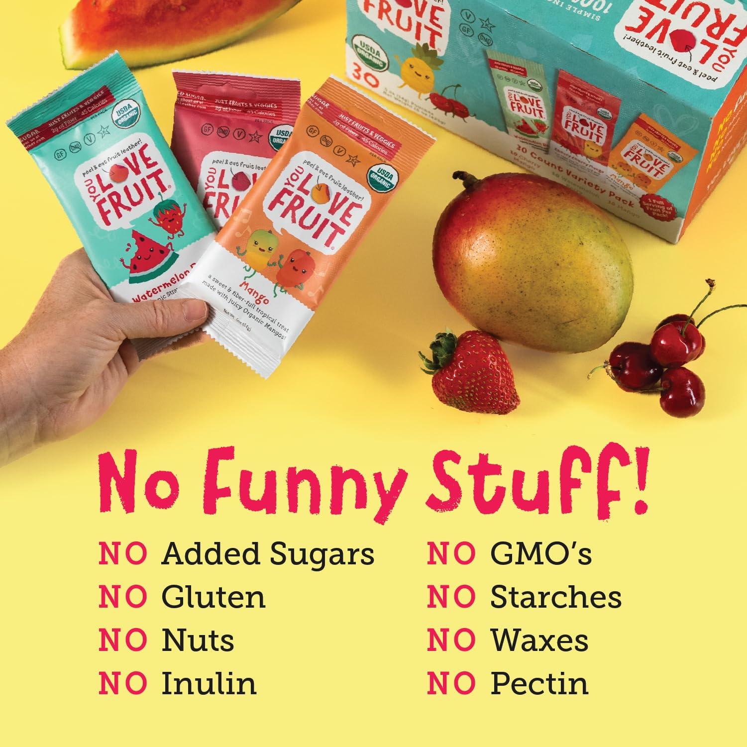 You Love Fruit On the Go Snack demonstrates portable packaging for travel days.