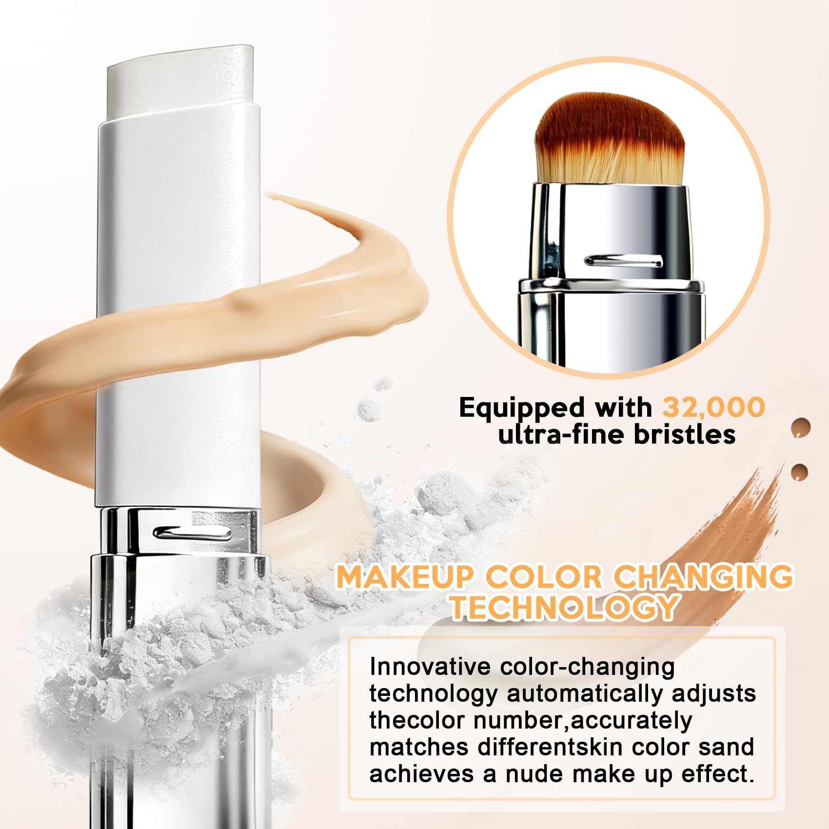 YOUGAANY Lumine Skin foundation close-up shows a dewy, hydrating finish.