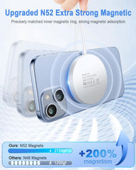 YoungGREEN MagSafe charger with blue LED indicator for charging status.