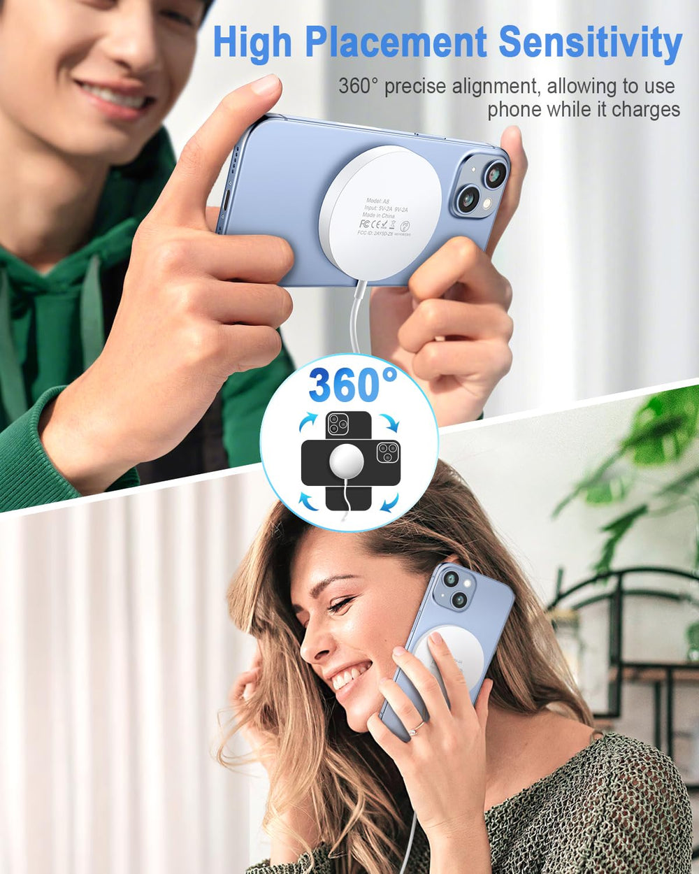 Ultra-thin YoungGREEN charger highlighted for portable on-the-go use.
