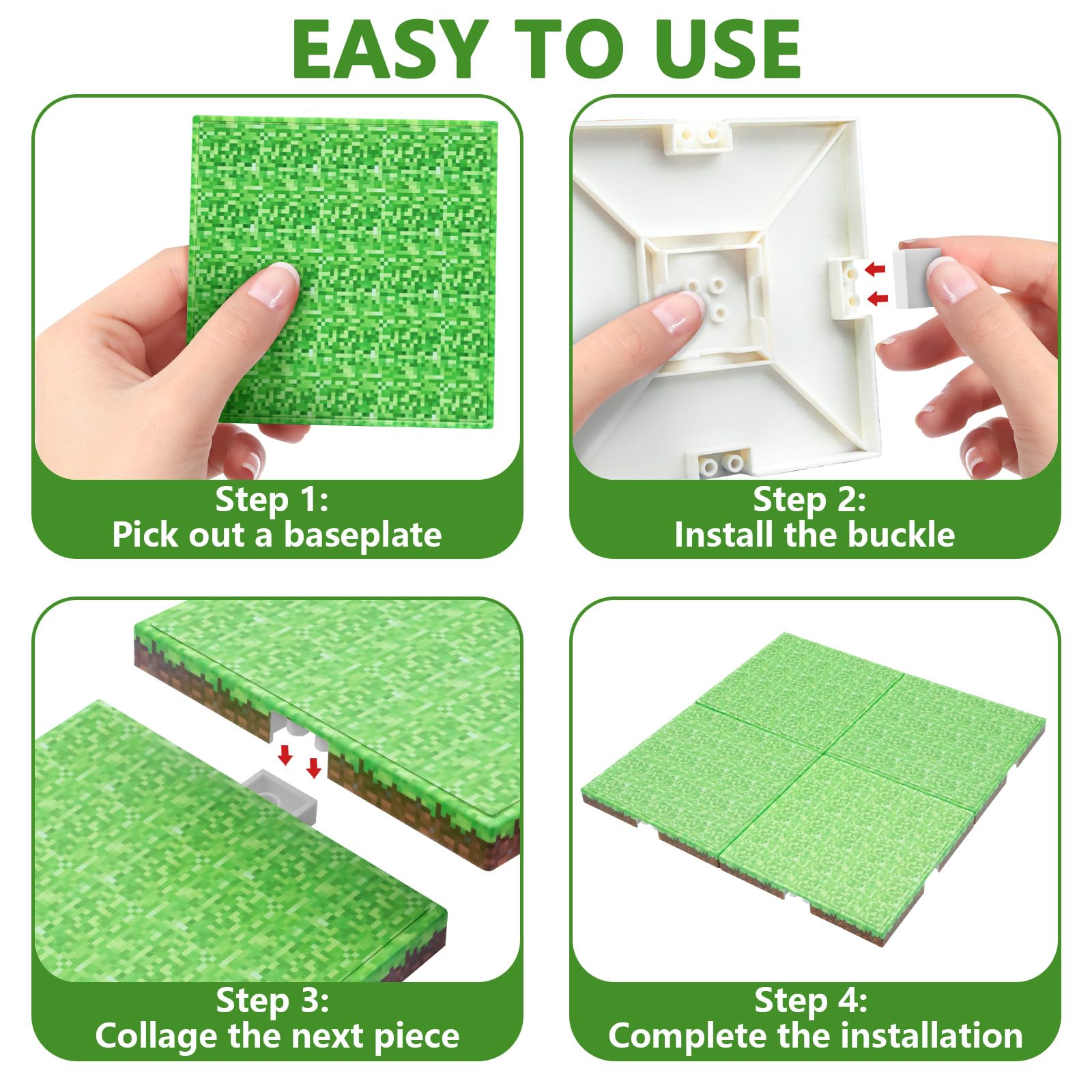 Youngyes baseplates connect easily for larger collaborative builds