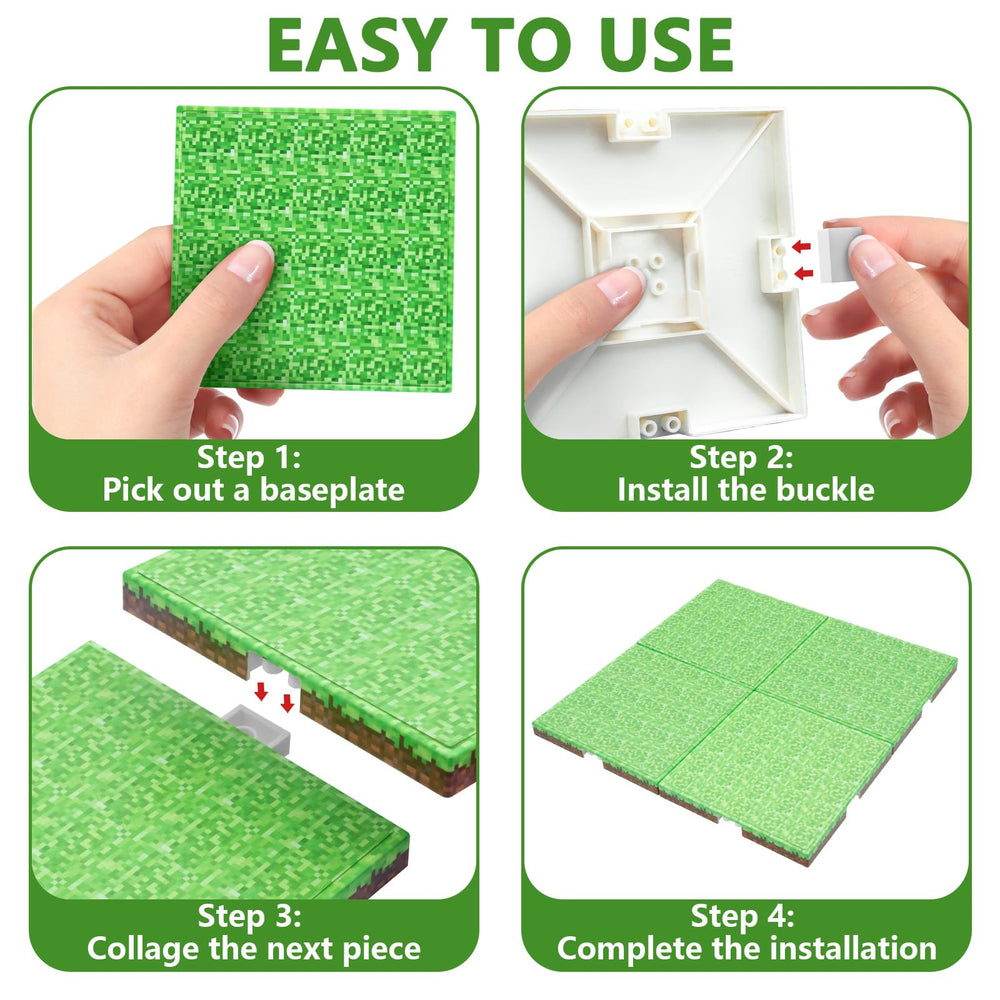 Youngyes baseplates connect easily for larger collaborative builds