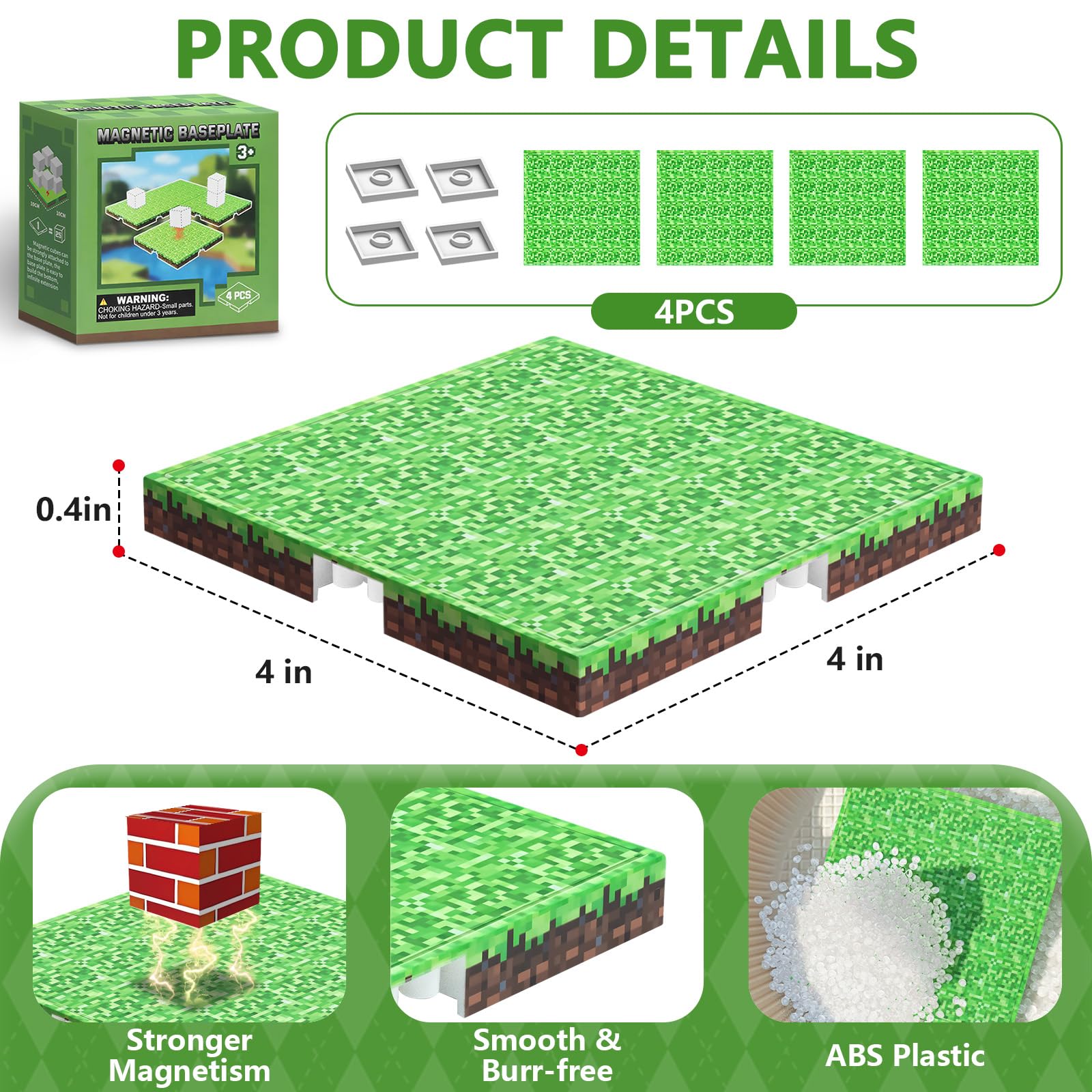 Youngyes magnetic baseplates suit classrooms, parties, and home play