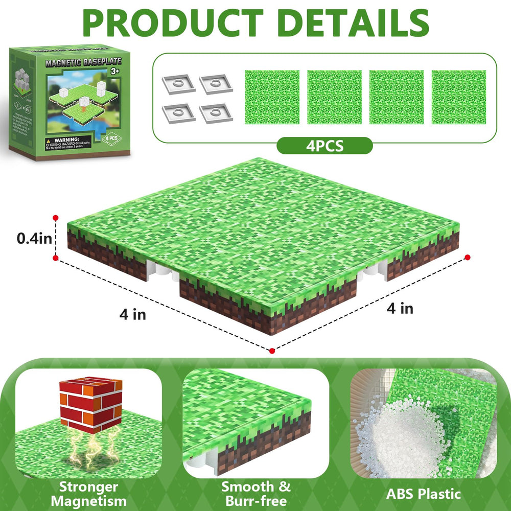 Youngyes magnetic baseplates suit classrooms, parties, and home play